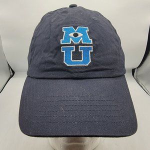 Disney Parks Monsters University Black Baseball Hat Cap Adult M U MU Casual